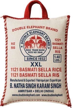 Double Elephant Basmati Sella-ris, extra långt 2 kg